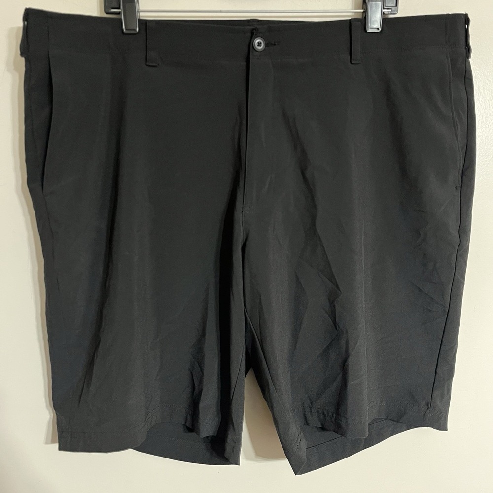 Ben Hogan Men's Flat‎ Front Chino Golf Shorts Black Size 42 x 10 Golf Outdoors